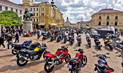 Ezer motoros vonult fel Pécsen