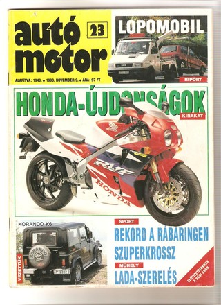 Autó motor 1991 - 93