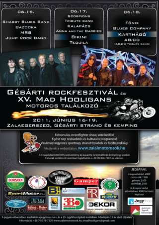 Gébárti rockfesztivál és XV. Mad Hooligans motoros találkozó