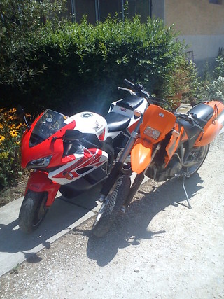 CBR 1000 RR & KTM 640 LC 4