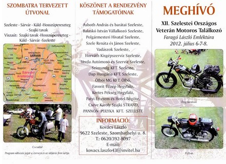 Szelestei Veterán Motoros Találkozó