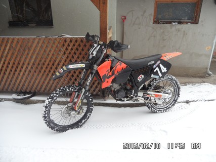 Ktm sx 125 a hóban!