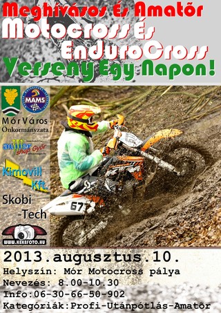 Meghívásos és amatőr motocross és endurocross verseny egy napon!