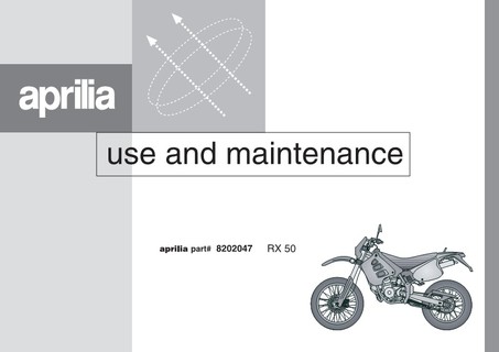 Aprilia RX 50 1995 - 2002 Angol nyelvű Kézikönyv