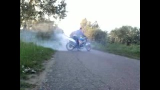 Honda nsr 125 burnout