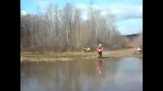 CR500 water skipping crash
