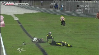 Marco Simoncelli - Colin Edwards Crash