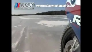 BMW S1000RR On ice