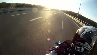 GSXR 1000 K8 Tandem Wheelies (Passenger View)