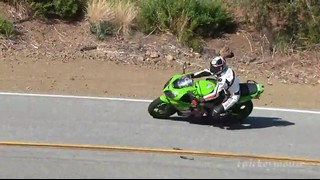 Fast ZX6R on Mulholland