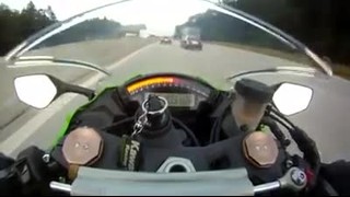 Kawasaki Zx10R vs.Audi RS6 at 300km/h!