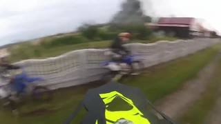 Angry man vs dirt bike